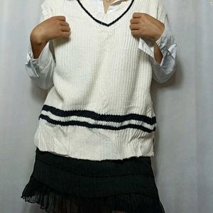 Korean Sweater Vest Top