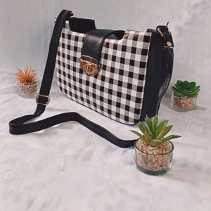 Slingbag Black & White Chess Pattern