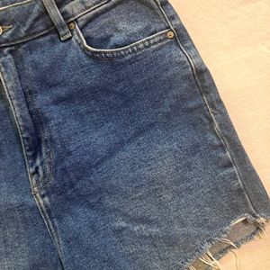 High-Waisted Denim Shorts