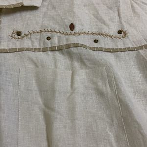 FESTIVE CREAM SHIRT FOR MEN