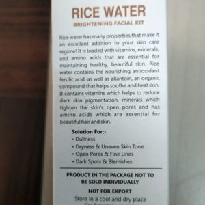 RICE WATER BRIGHTENING FACIAL KIT