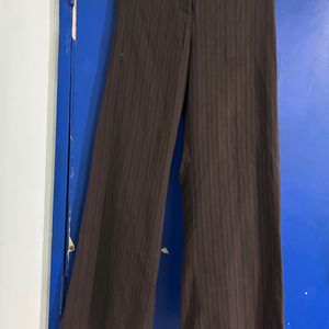 Flared Brown Formal Pants