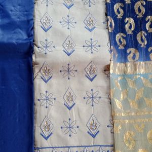 Cotton Dress With Braso Dupatta