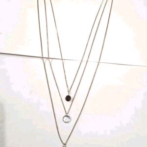 Pave Oval Convertible Layered Pendant Necklace