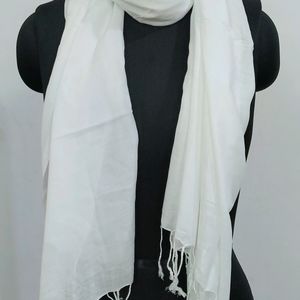 Rayon Plan white stole 28*72