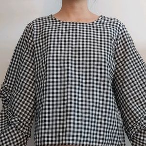 Gingham Casual Tops