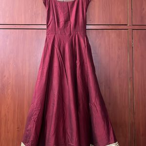 Silk Maroon Gown