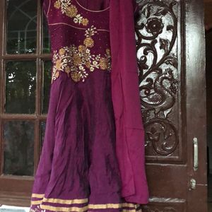 Purple Kurti Set