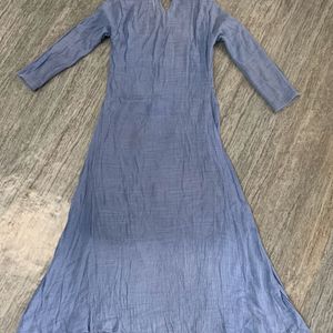 Light Blue Full Sleeve Dress