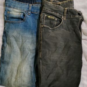 3 Used Skin Fit Jeans For Donation