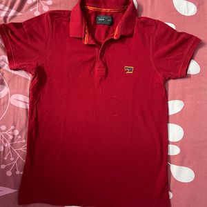 Red Coloured Polo Tshirt