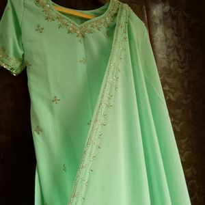New Party Wear Kurti Pant With Dupatta
