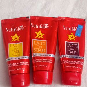 NUTRIGLOW, FACE WASH, SCRUB &FACEPACK