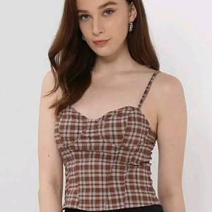 H&M Twill Bustier Top