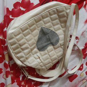 Sandal Color Handbag Cum Sling Bag