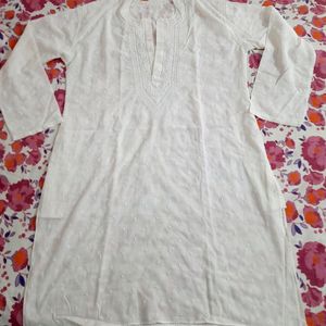 Men White Chikankari Kurta 2