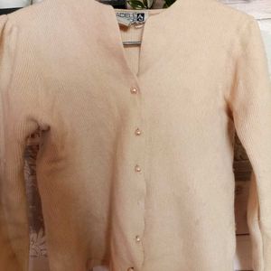 Cream Color Cute Cardigan