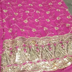 Zari Work Saree