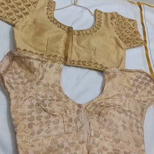 Golden Blouse Combo Set Of 2(Size XL)