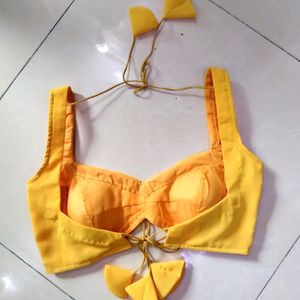 Backless Dori Blouse Yellow