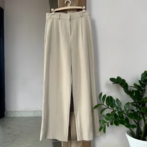 Light Beige Straight Legged Trouser