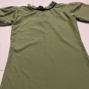 Cute Olive Green Top