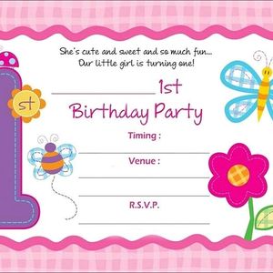 Birthday Invitation Card