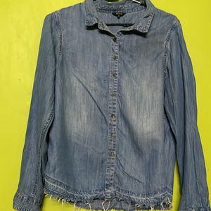 Roadster Denim Shirt For Ladies