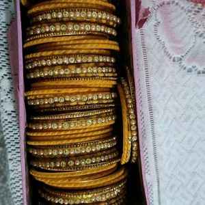 New Yellow Bangles Set