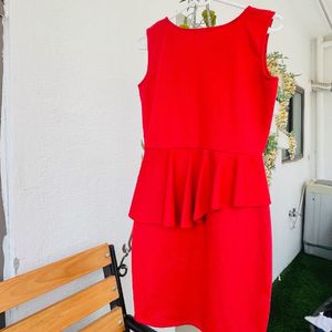 Red Hot Partywear Bodycone Dress