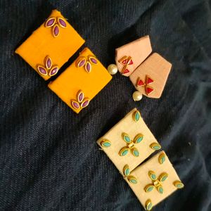 Handmade Fabric Studs