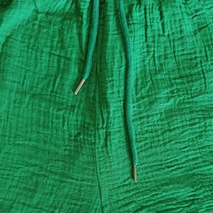 Parrot Green Colour Shorts For Women's