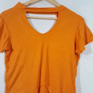 Orange Western Top  ( Women's)