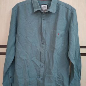 Premium Sea Green Shirt Zara