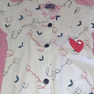 😍New Shirt With Skirt [ Girl Baby ]