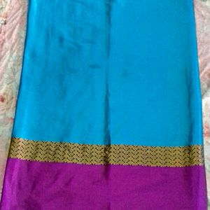 Silk Saree With Blouse. Bust Size 38in