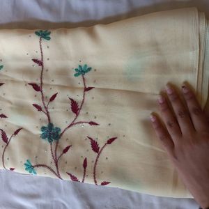 New Embroided Saree