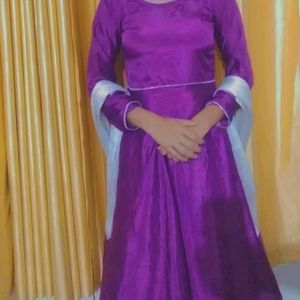 Purple Suits Set With Dupatta