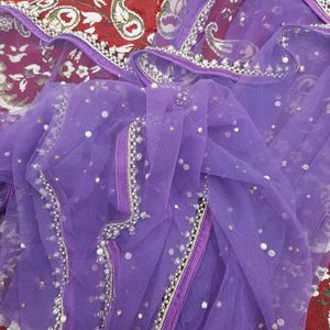 Purple colour Sharara suit💜