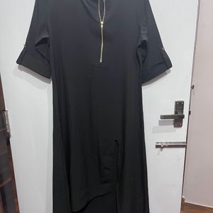 Black Kurtha With Gorgeous Slit