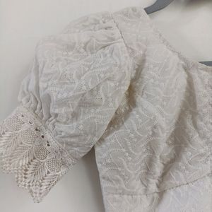 Hakoba White Saree Blouse