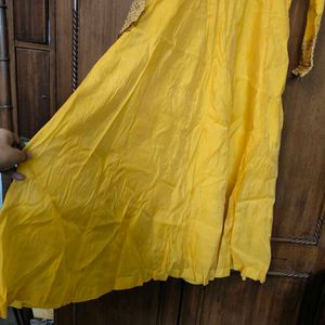 Mustard Anarkali