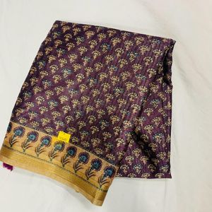 Printed Jute Cotton Jari