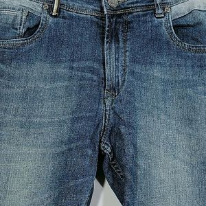 Men Blue Denim Pant