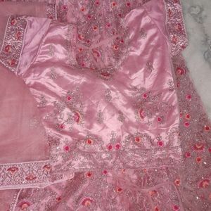 Bridal Pink Heavy Work Lehanga