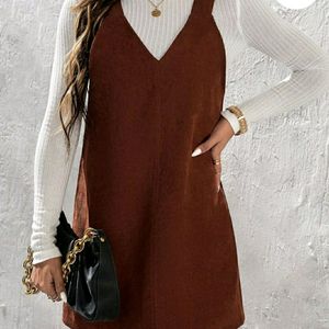 Solid Corduroy Dress (Women)