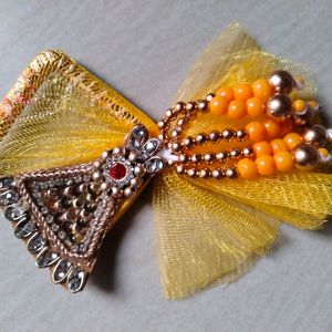 2 set Jaipuri floral Design Rakhi and lumba