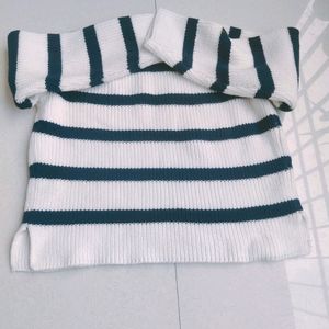 ZARA STRIPED KNIT SWEATER