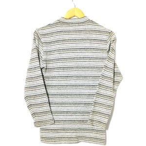 "Spalding Striped Quarter Zip Knit Pullover"