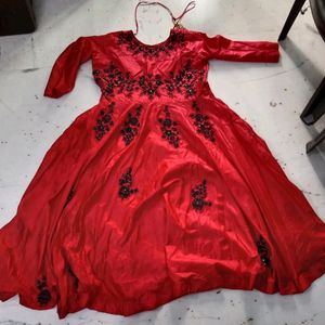 Long Red Colour 🔴 Party Wear Gown